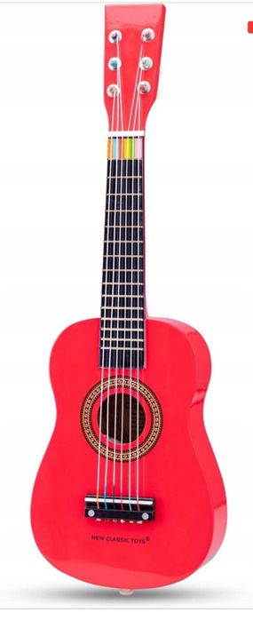 Gitara dla dzieci New Classic Toys czerwona