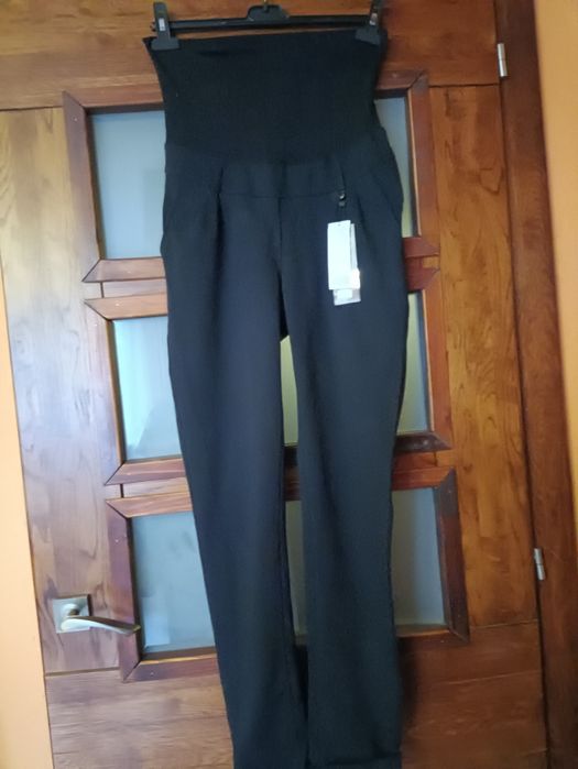 Spodnie ciążowe z podwyższonym stanem