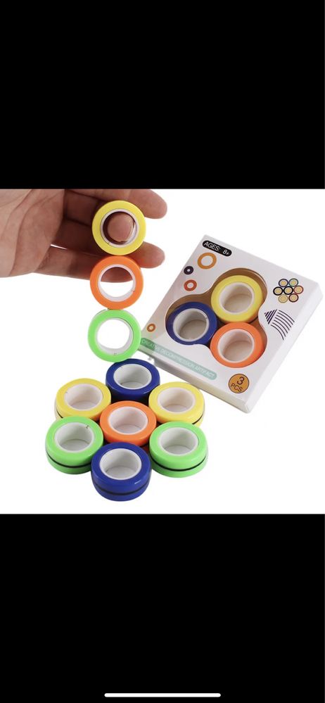 Спінер Spinner Магнітні кільця антистрес!
