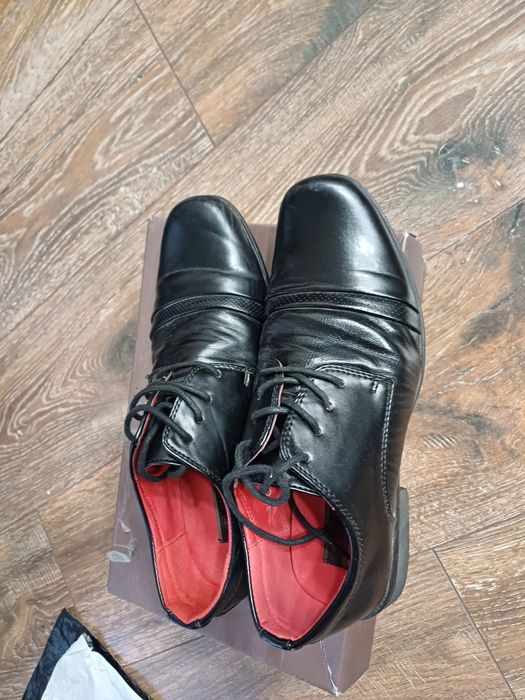 Półbuty skórzane do garnituru eleganckie dla chłopca na komunię r.38