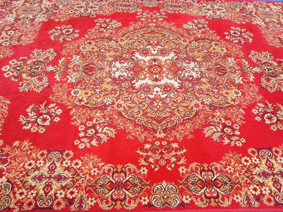DYWAN 250x350 Wełna 100/ Wyprany wysyłka jak nowy Królewski W1346