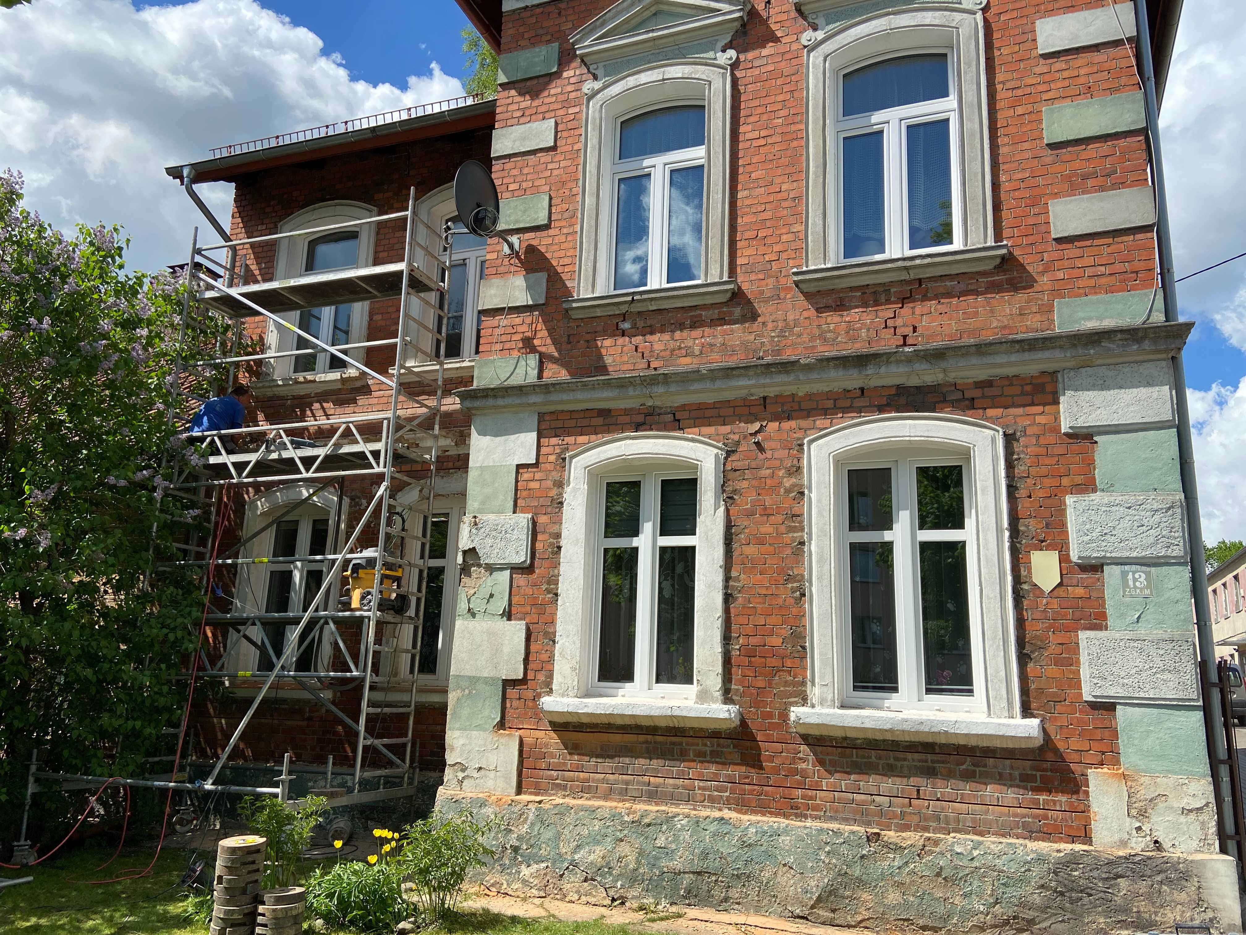 Naprawa murów, ankrowanie, szkody górnicze, darmowa wycena, elewacje