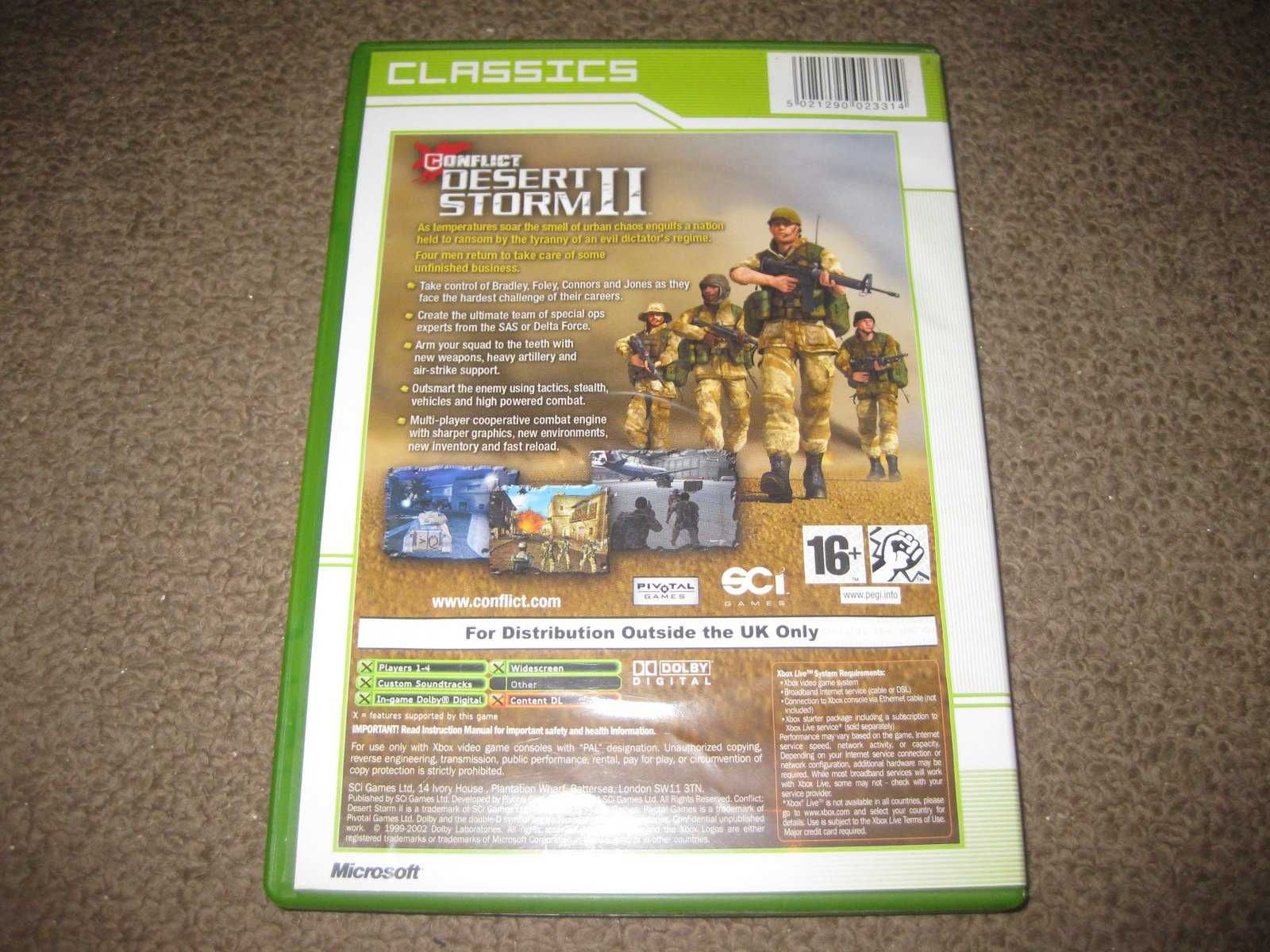 Jogo "Conflict Desert Storm II" para XBOX