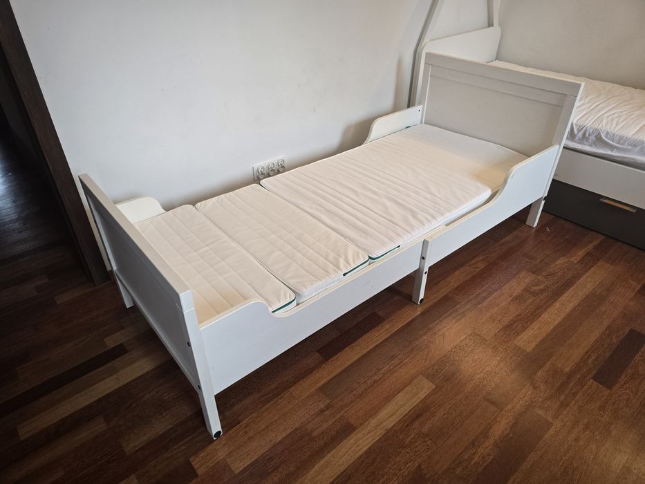Łóżko IKEA SUNDVIK rośnie z dzieckiem + materac, do 200x80