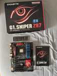 Płyta główna Gigabyte g1 sniper z97 z procesorem i ramem