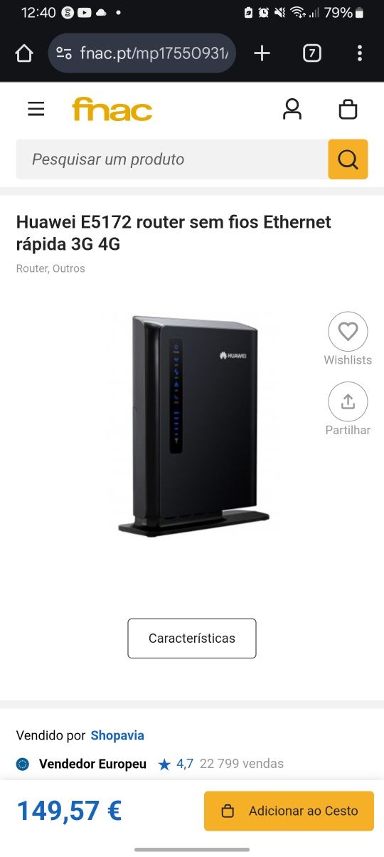 Router NOS Huawei como novo com os lacres