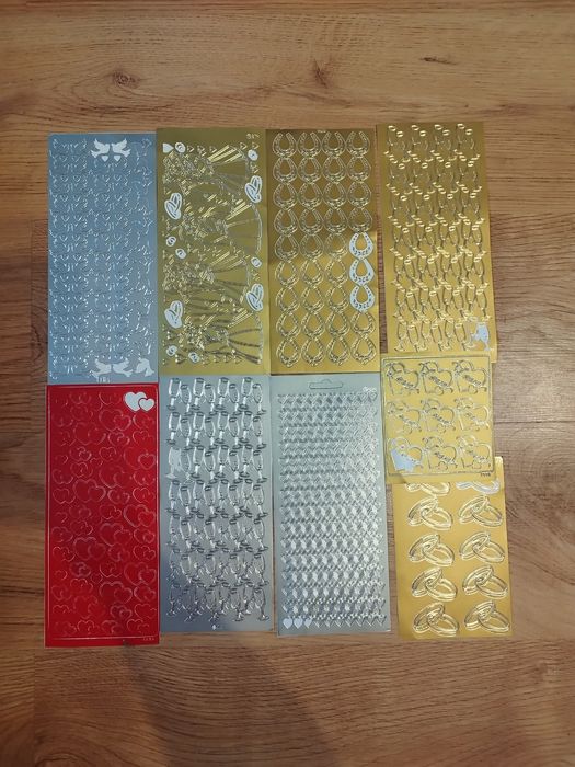 Naklejki stickery ślubne na wesele księga gości