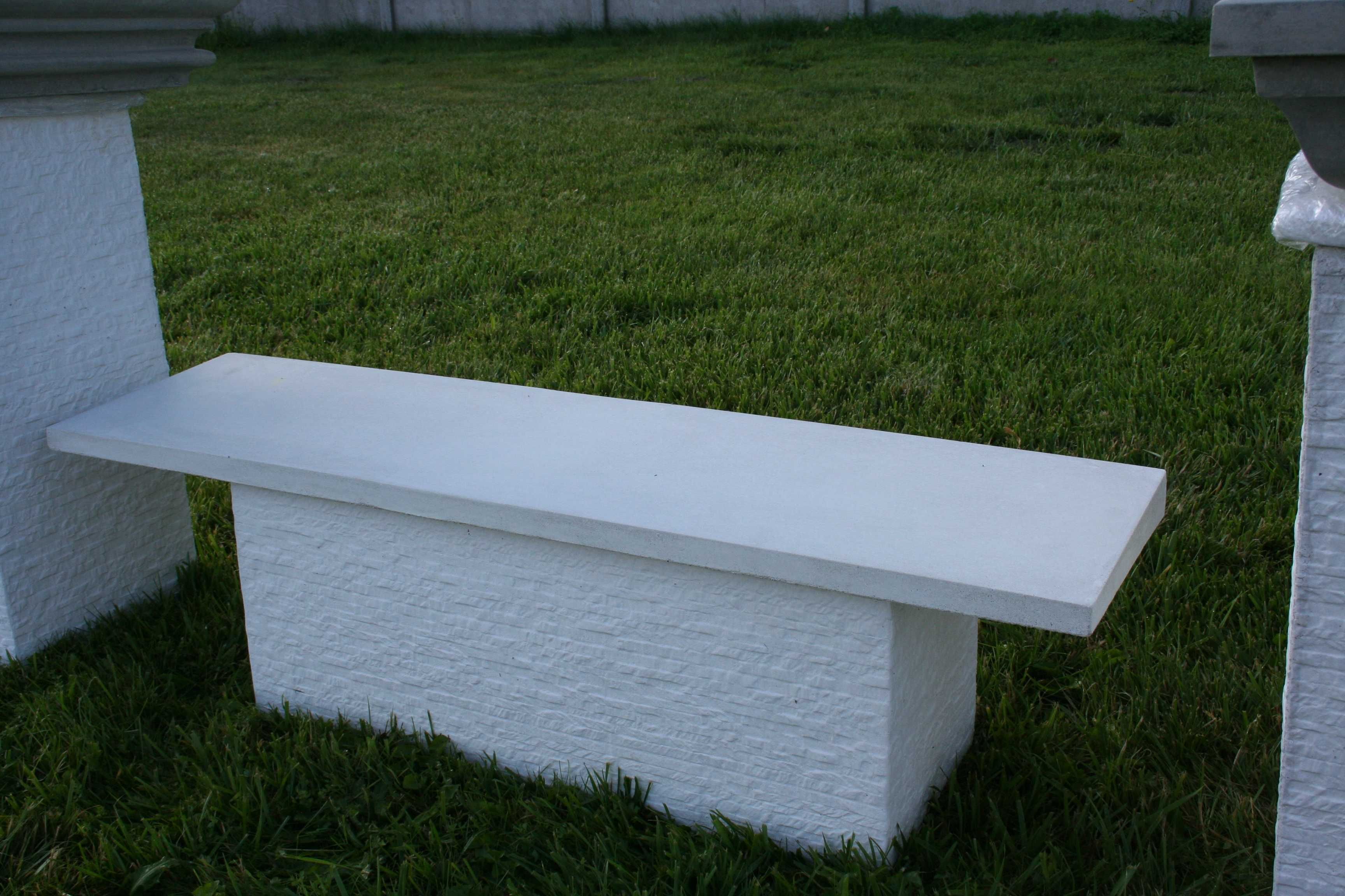 Daszek betonowy jednospadowy 32x110 cm, daszki dwuspadowe
