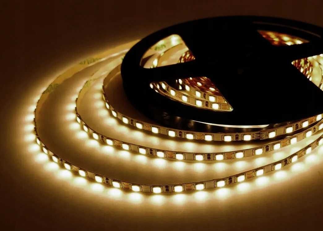 Taśma LED biała Sznur świetlny 5m + Zasilacz 12V * VideoPlay Wejherowo