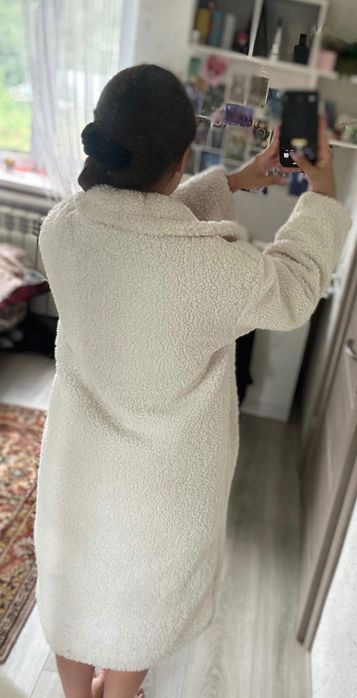 Еко шубка білого кольору (можливий торг)