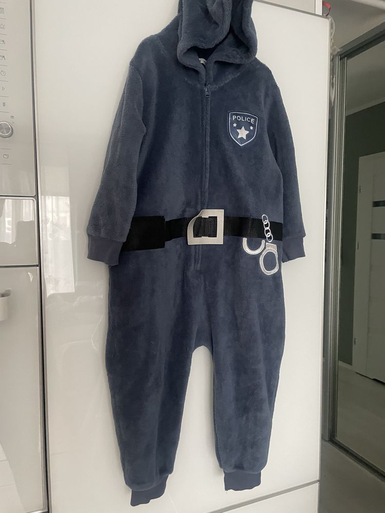 Kombinezon strój przebierańca piżama Policja rozm 98/104