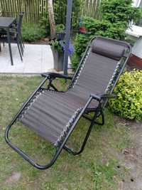 Nowy leżak grawitacyjny fotel ogrodowy do 150 kg