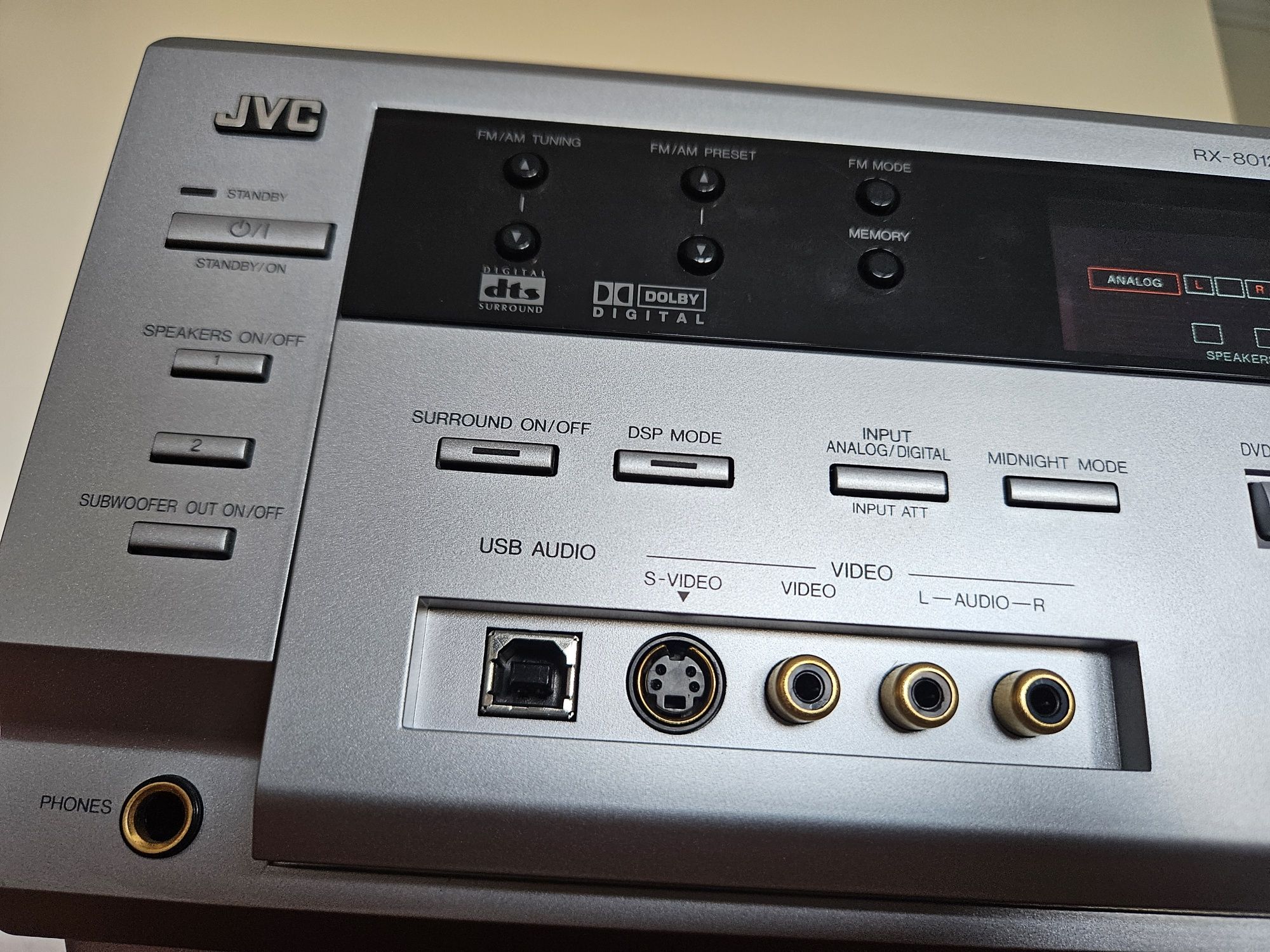 Amplificador JVC 5.1 Dolby e DTS c/ Radio