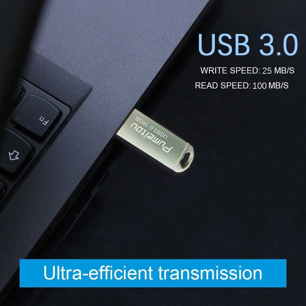 Pendrive USB 64 GB SREBRNY Wodoodporny Metal USB 3.0