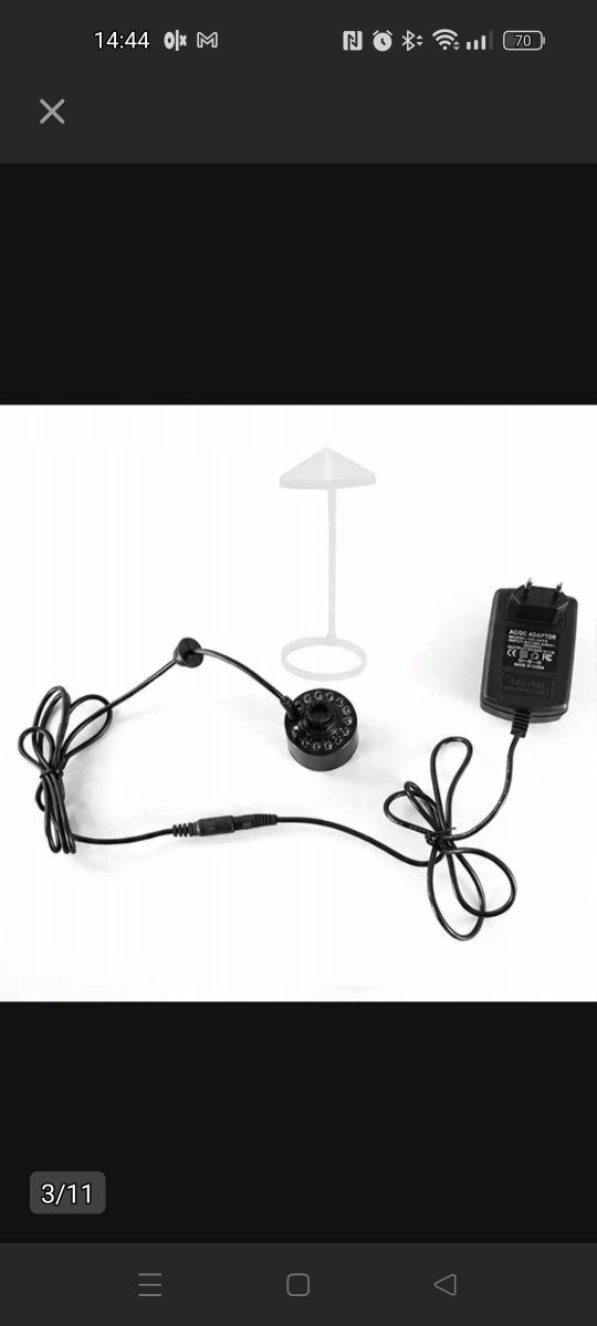 Mini LED rozpylacz mgły,  na imprezę do oczka wodnego,