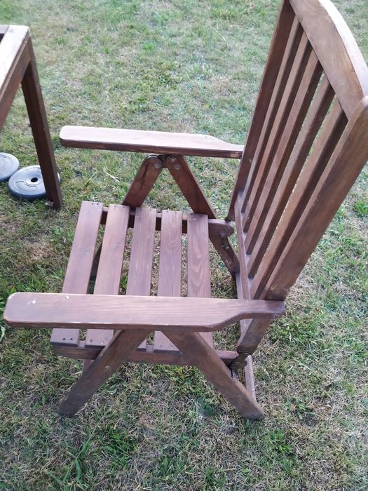 Zestaw meble ogrodowe stół Ikea applaro i 4 składane krzesła