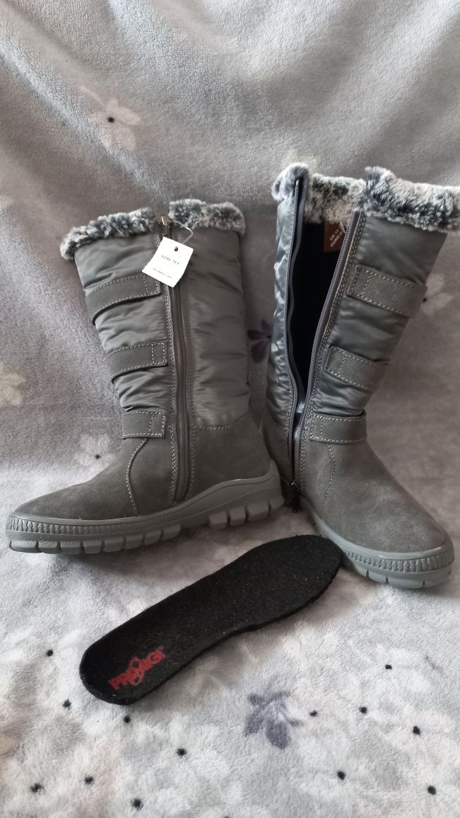 NOWE 29 kozaki, buty zimowe Primigi Gore-tex skórzane