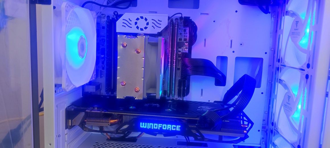 PC Branco RGB/GTX 970 4GB/48GB DDR4/Xeon E5 2680V4/256GB M.2 SSD