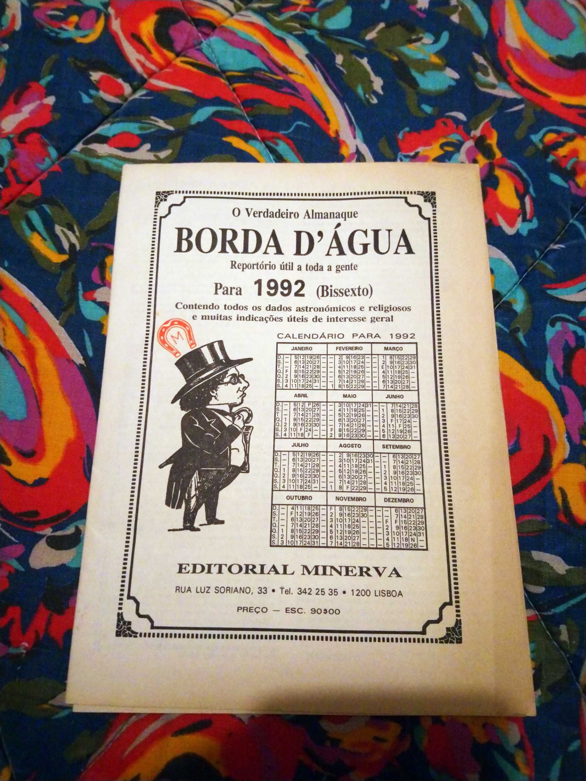 Almanaque Borda d'Água de 1992
