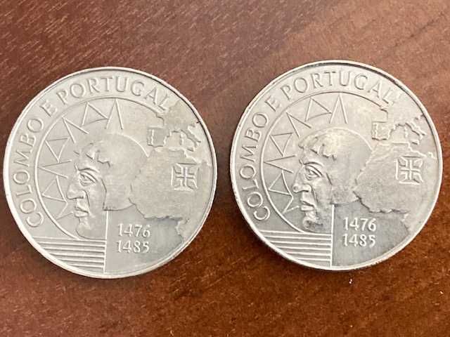 5 Moedas comemorativas 200 escudos (200$00) 1991 - Colombo e Portugal