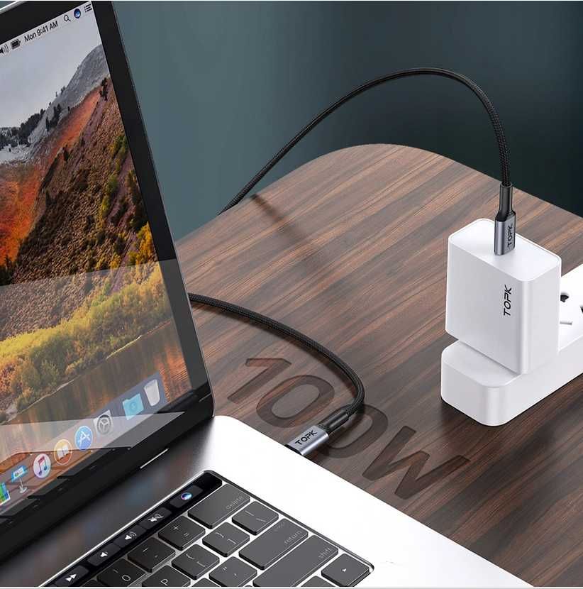 Kabel USB C - USB typ C 100W 5A Quick Charge 4.0PD 2 metry