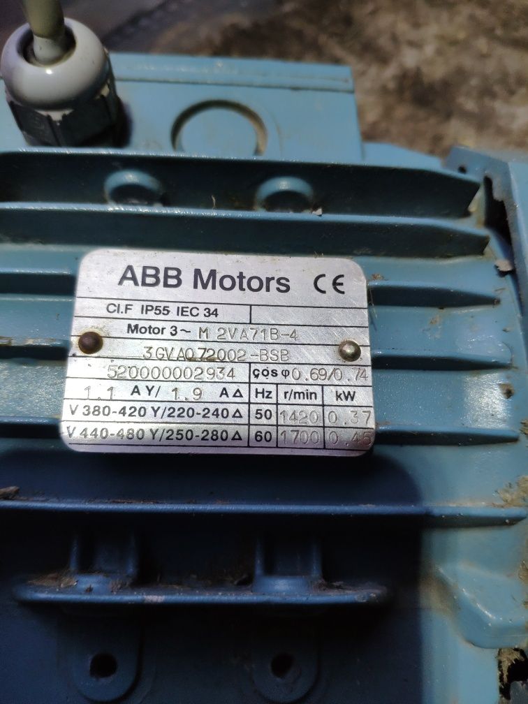 BONFIGLIOLI I VF 49 motoreduktor przekładnia ABB Motor 0.45kw  60obr