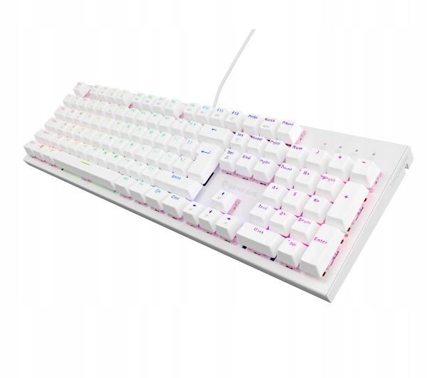 Klawiatura Mechaniczna Genesis Thor 303 Rgb Outemu Peach Silent Biała