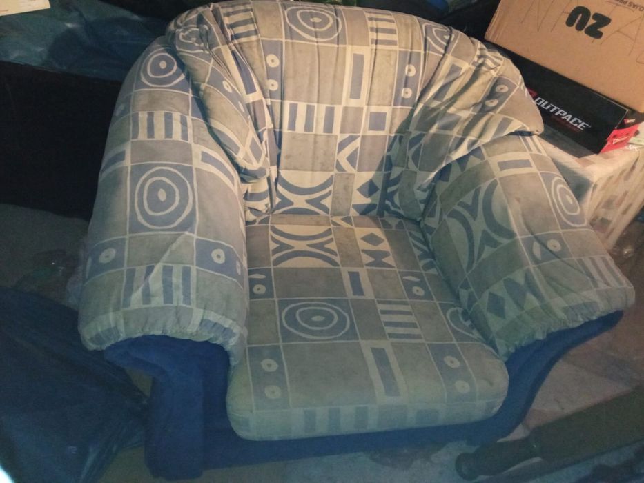 Conjunto sofás com sofá cama