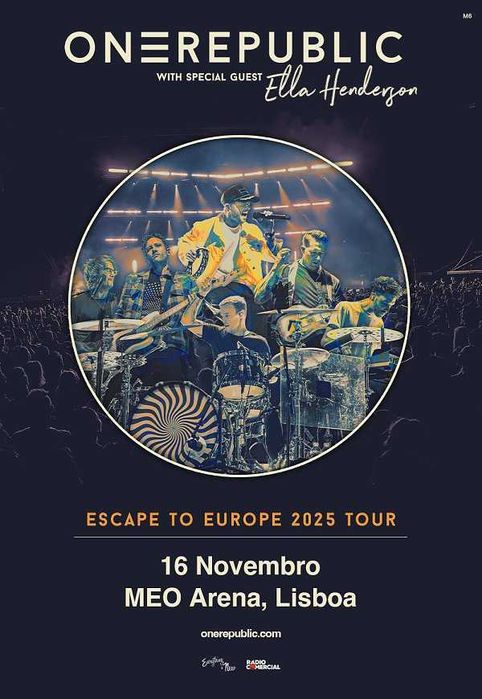 ONE REPUBLIC - LISBOA 16/11 - 2 Ingressos Golden Circle