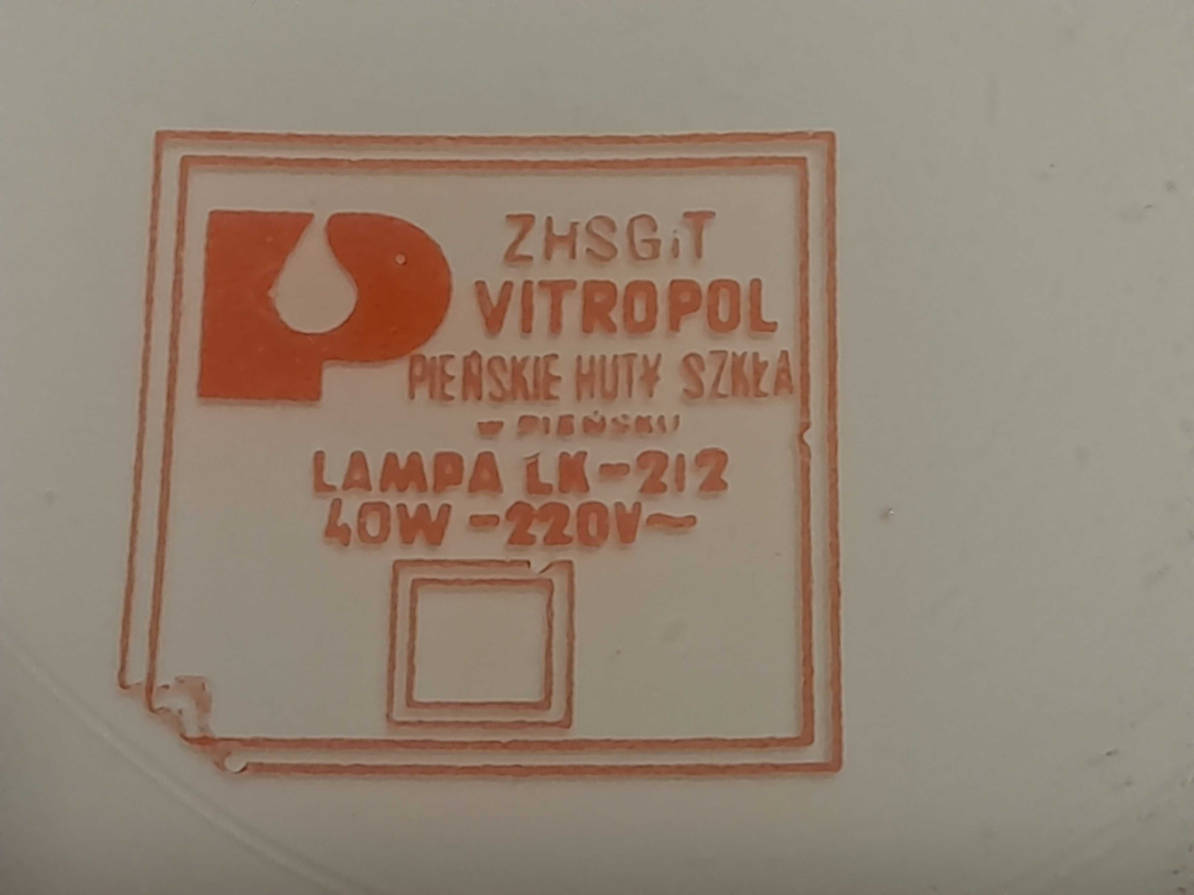 Lampka nocna klosz szklany