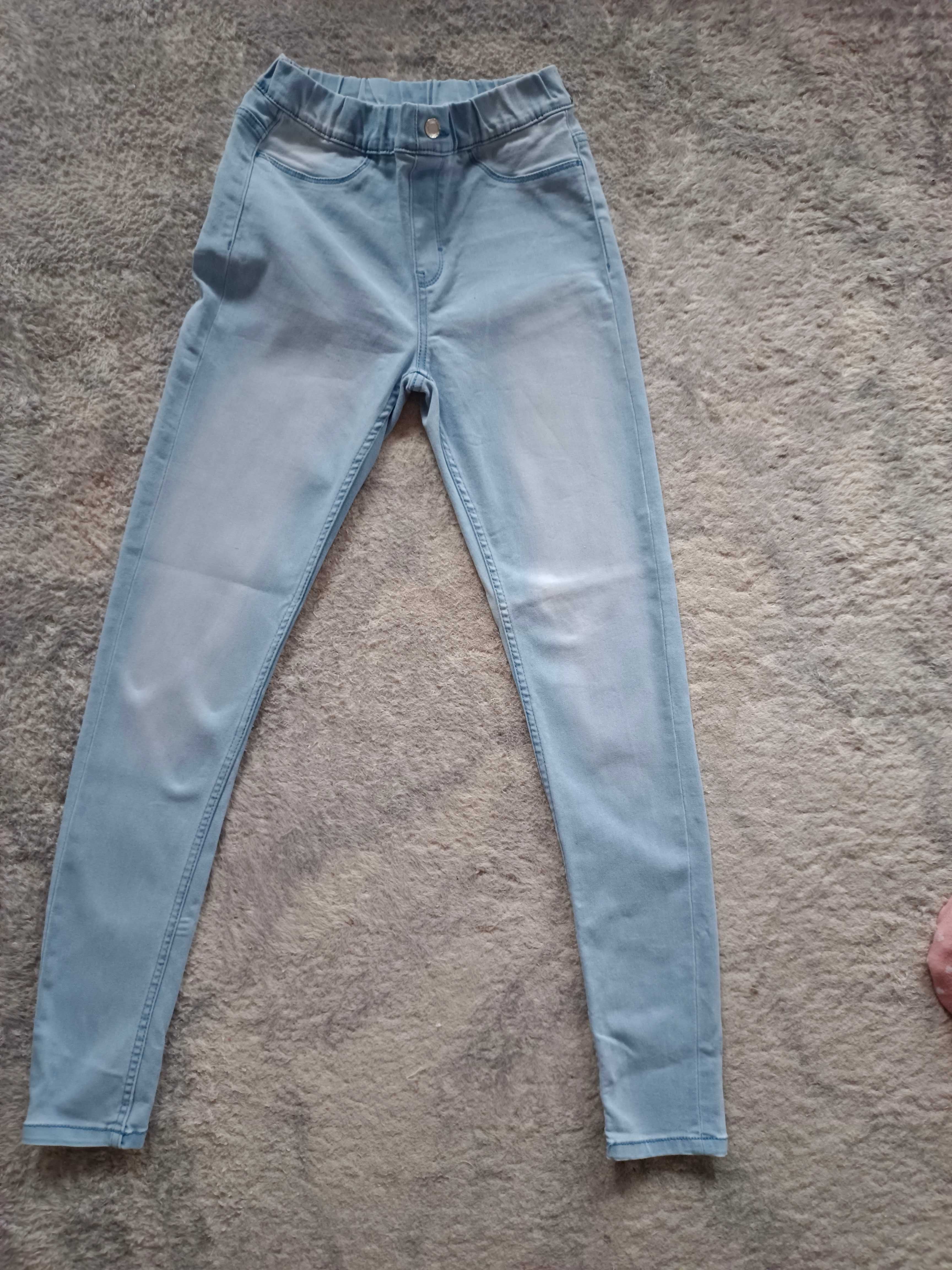 Jegginsy blue Esmara 36,s miękki jeans, dopasowują się do figury