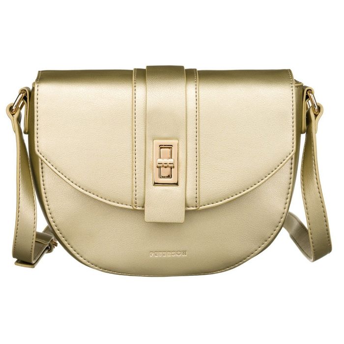 listonoszka w kształcie podkówki ze skóry ekologicznej - peterson