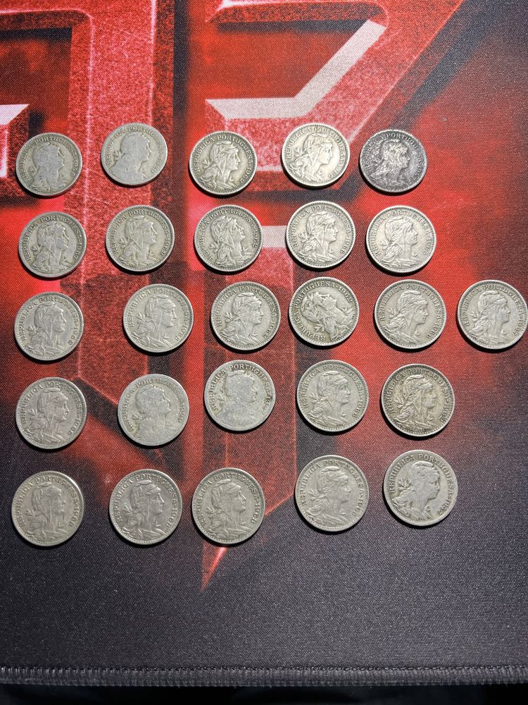 Moedas 50 centavos alpaca 1929/46/47/57/62/65/66/67/68