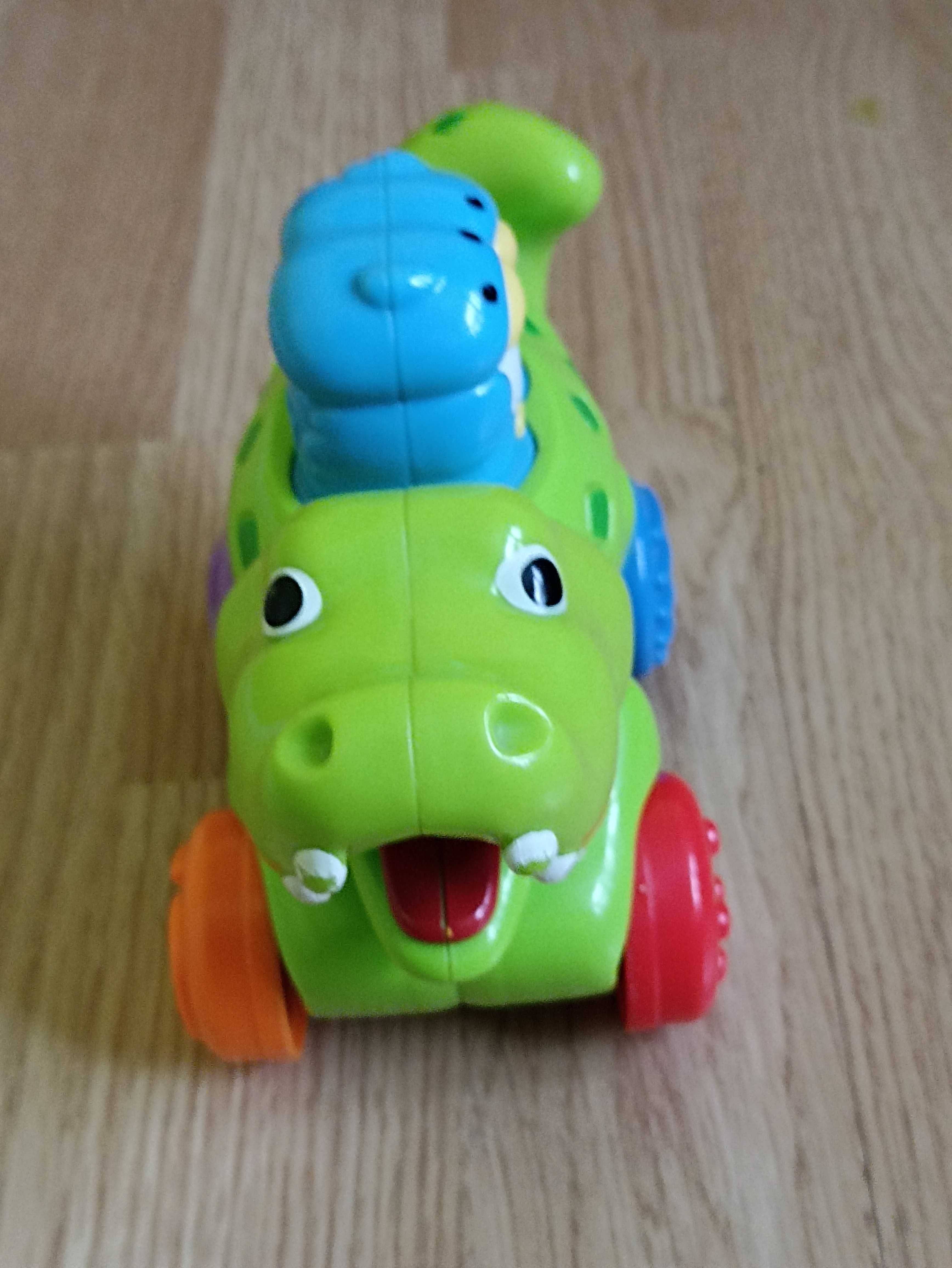 Zabawki Fisher Price: kostki edukacyjne + pociąg + krokodyl