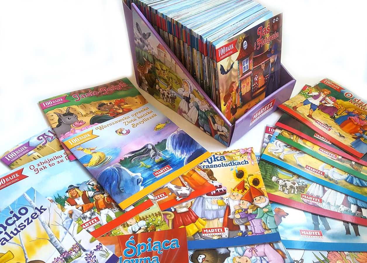 Książeczki dla dzieci Bajki książki zestaw 100szt