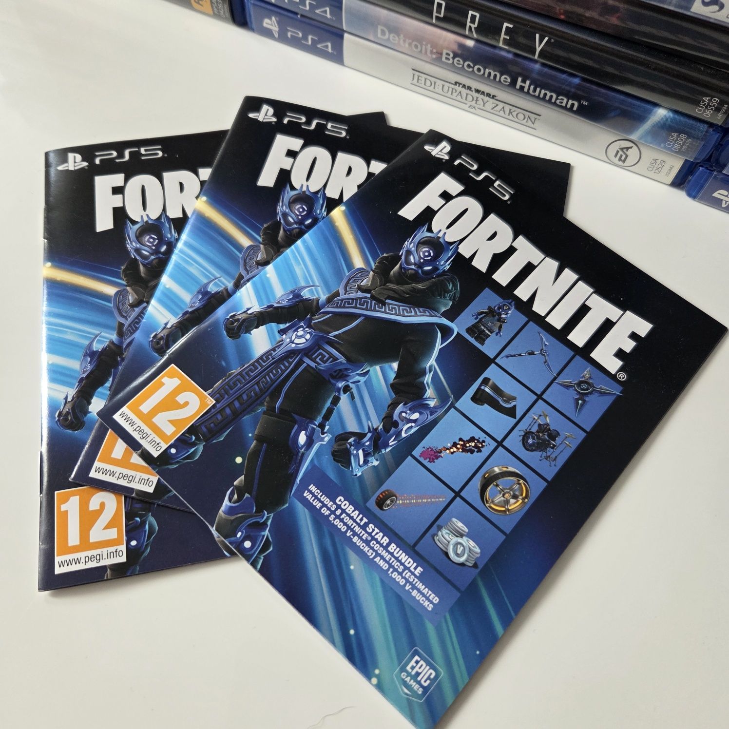 Kod do Fortnite PS5 cobalt star bundle
