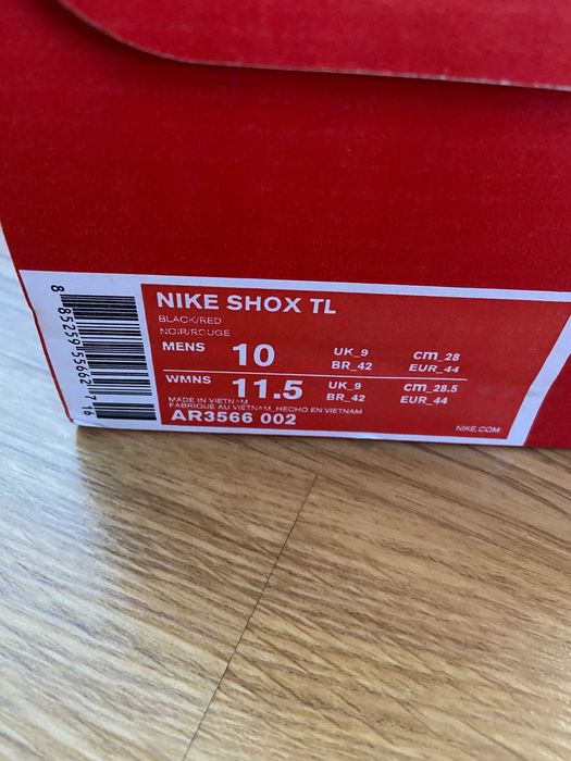 Buty Nike Shox TL Nowe czarne rozmiar 44
