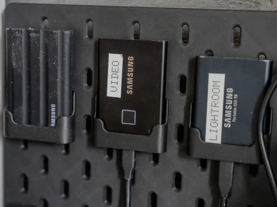 Suporte para Samsung SSD (T5, T7) para IKEA Skadis