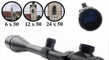 Mira telescopica para carabina 24 aumentos
