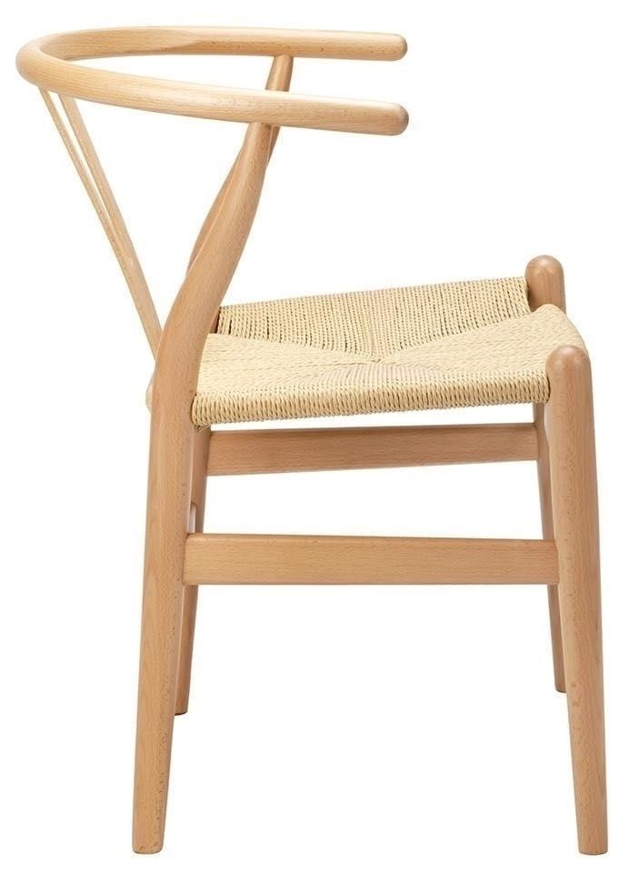 Krzesło Wishbone Bukowe Drewniane Do Jadalni Boho Nowoczesne