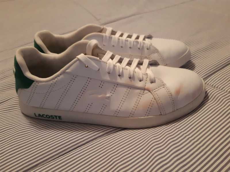 Białe buty sportowe Lacoste, r. 37