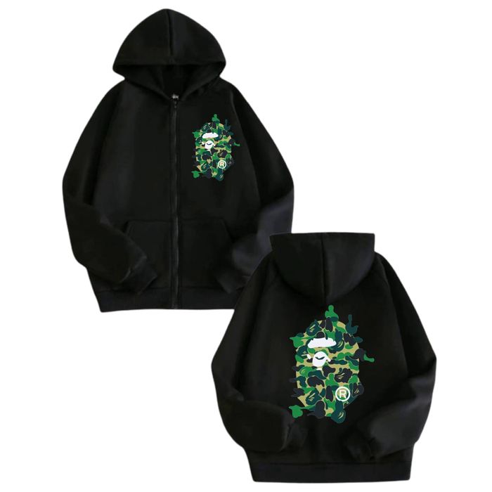 Зип-Худи BAPE A Bathing APE  Baby Milo Camo унисекс Бейп Кофта New