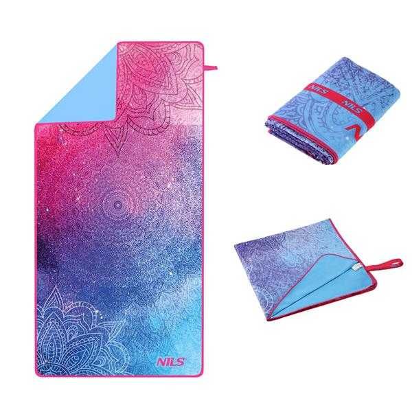 SUPER Ręcznik z mikrofibry NCR14 160x80cm NILS CAMP Mandala lekki !!!