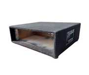 Stojak RACK 3U 19cali  gł. 42cm drewno w kocu / FAKTURA /