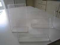 Conjunto de 3 molduras acrilico transparentes 10x13 cm