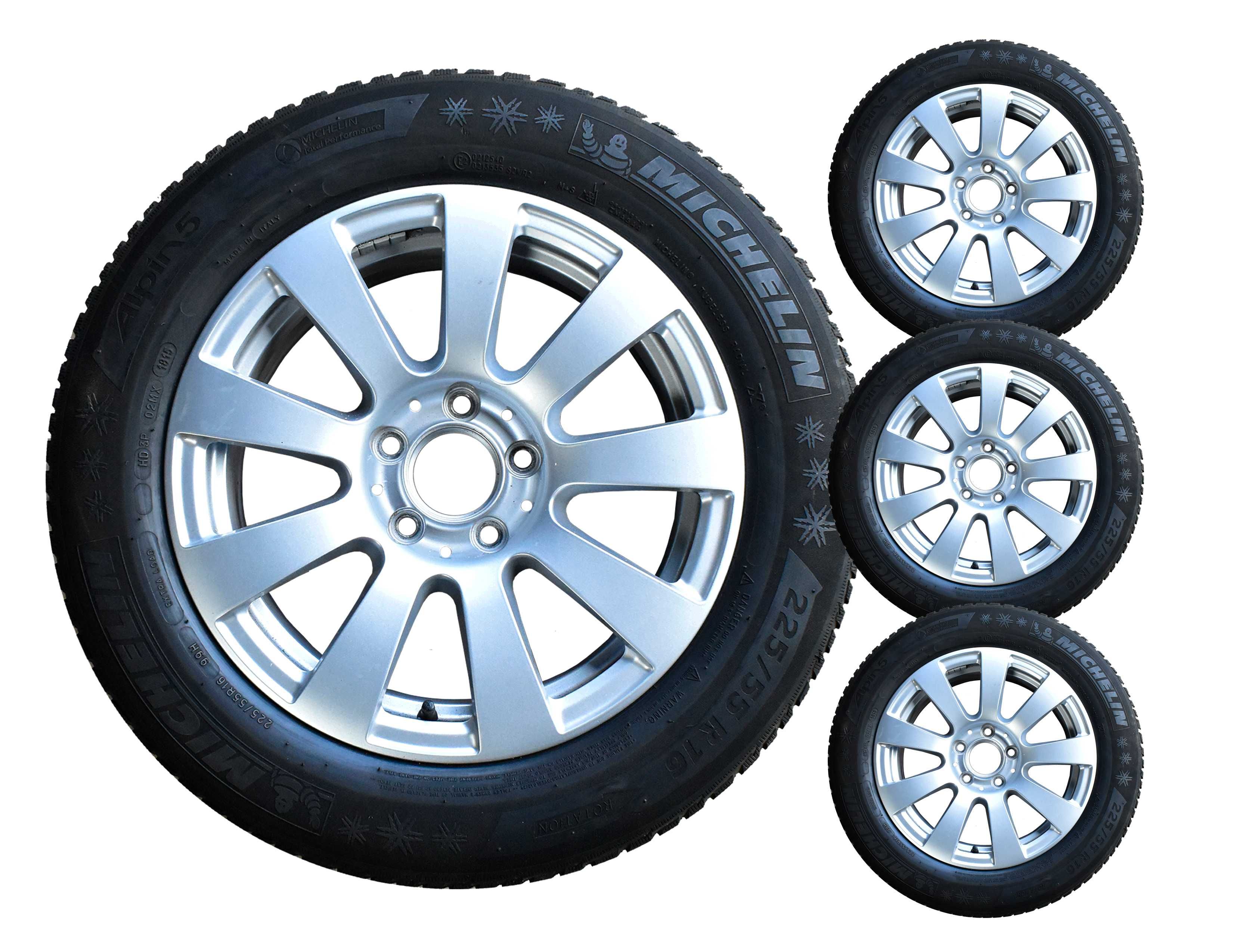 Alufelgi MERCEDES W212 A212 7.5Jx16H2 5x112 MICHELIN 225/55R16