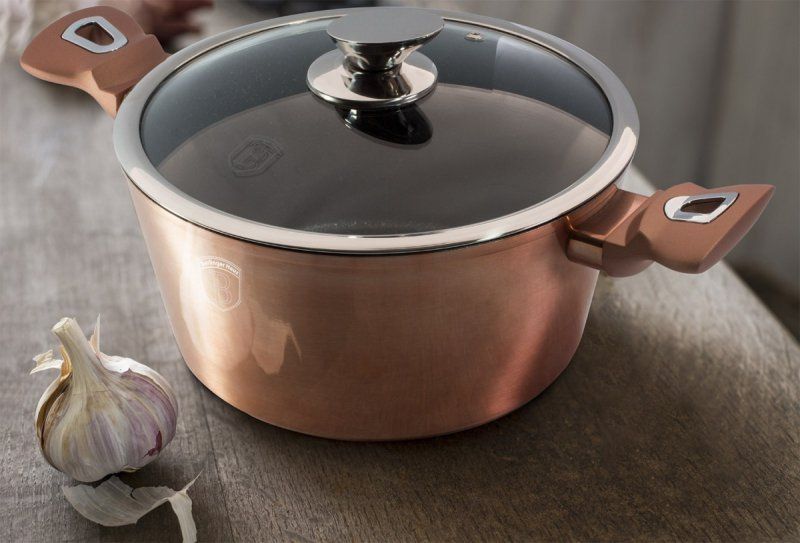 zestaw garnków granitowych berlinger haus rose gold bh-6151