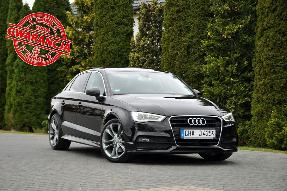 Audi A3 Limousine 2.0TDI(184KM)*2xS-Line*Radar ACC*Xenon*Led*Navi*Panorama*Alu18"ASO