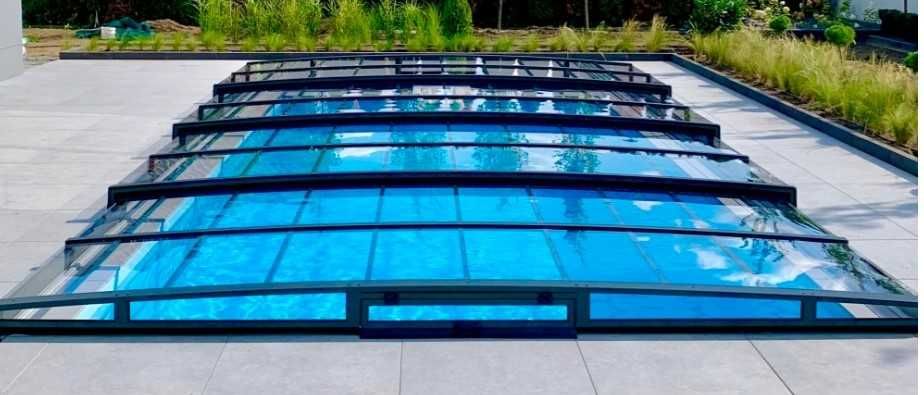 Zadaszenie basenowe ARIEL 4,25x8,50m , Poliwęglan lity, Modny design