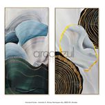 Quadro Abstractos com Moldura  - 2 Modelos 80x160cm By Arcoazul Design